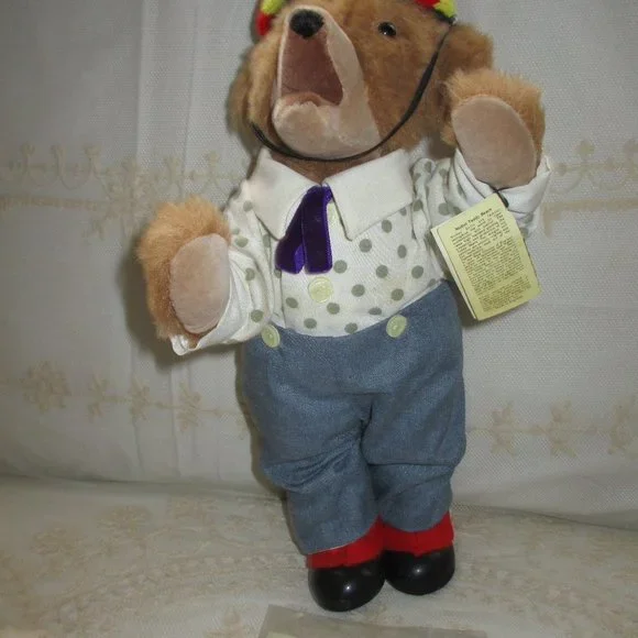 Rare 1987 House of Nisbet  Little Brown Bear Signed by Worth Gruelle in Pen